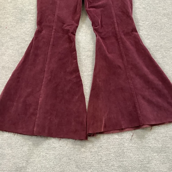 We The Free Deep Red Flare Pants - Picture 3 of 6